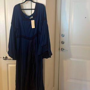 Holy Clothing Arwen Dress - Navy Blue- XXLarge (Ren Faire dress)